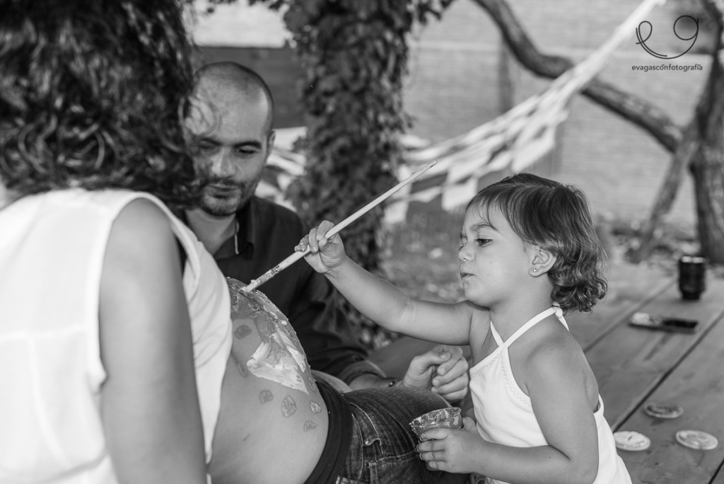 Pintando en familia, embarazo